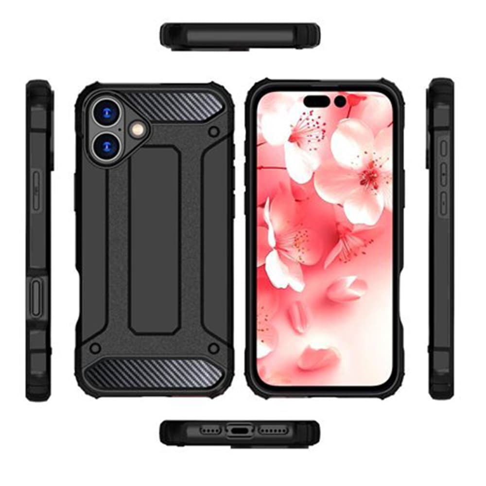 Techsuit Hybrid Armor pro iPhone 16 Pro černý - náhled 3