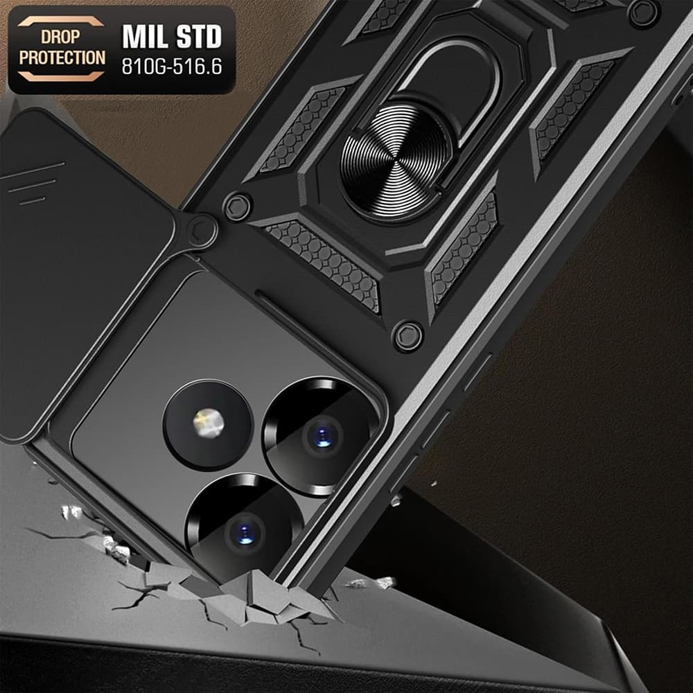 Techsuit CamShield kryt Xiaomi Poco F6 Rose Gold - náhled 3