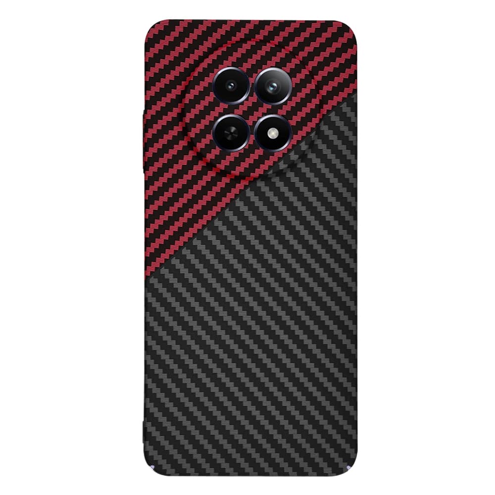 Techsuit Carbonite FiberShell Realme 12 12x Red Vortex - náhled 3