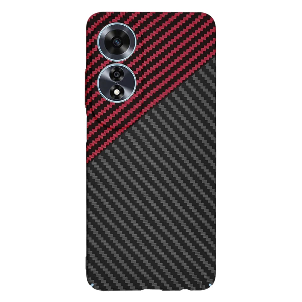 Techsuit Carbonite FiberShell pro Oppo A60 4G Red Vortex - náhled 3