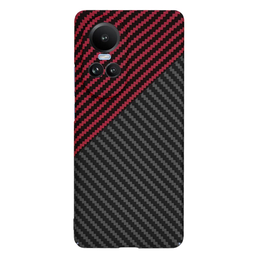 Techsuit Carbonite FiberShell pro Oppo Reno10 Pro Red Vortex - náhled 3