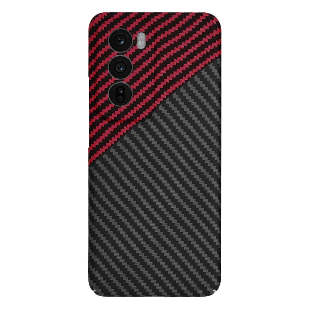 Techsuit Carbonite FiberShell pro Oppo Reno12 Red Vortex - náhled 3
