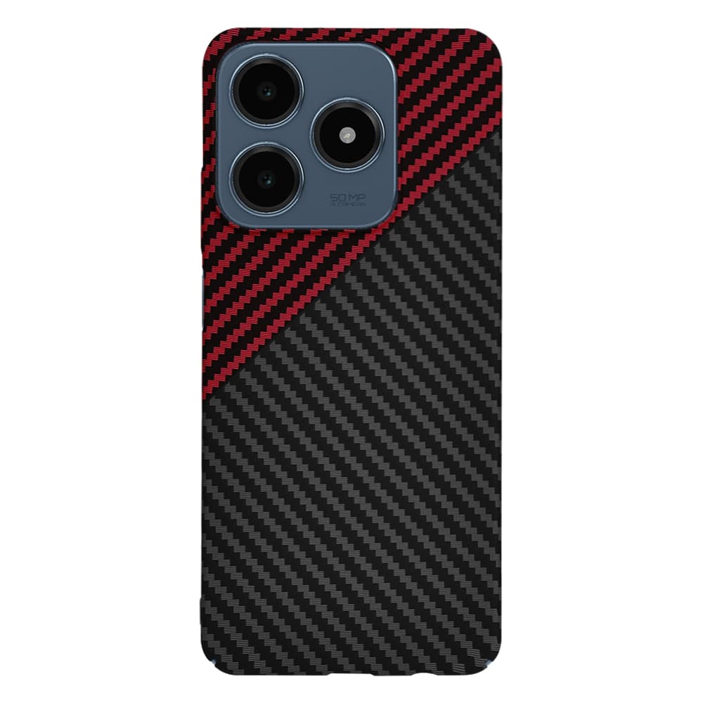 Pouzdro Techsuit Carbonite FiberShell pro Realme C61 C63 červený Vortex - náhled 3