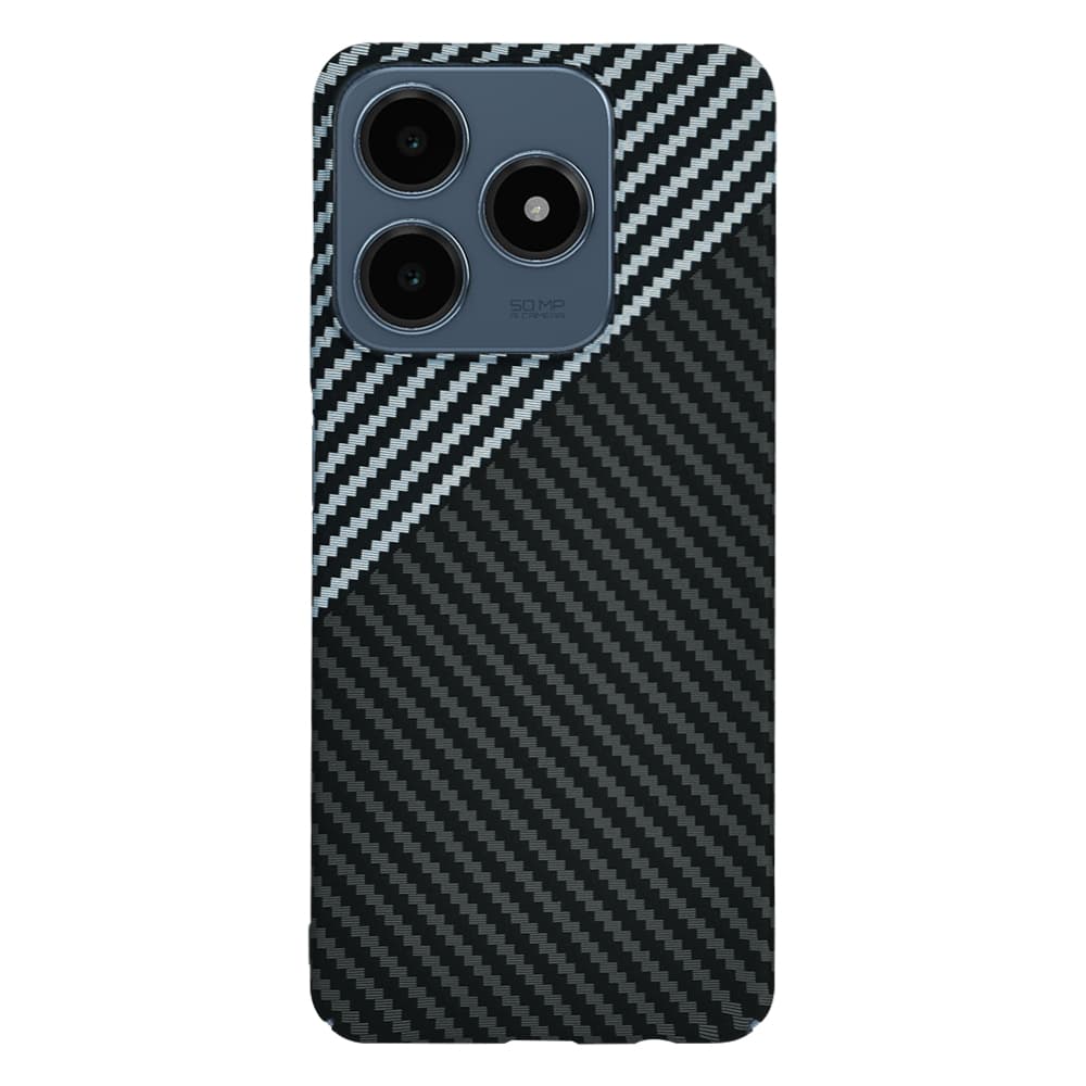 Techsuit Carbonite FiberShell pro Realme C61 Realme C63 v šedé barvě - náhled 3