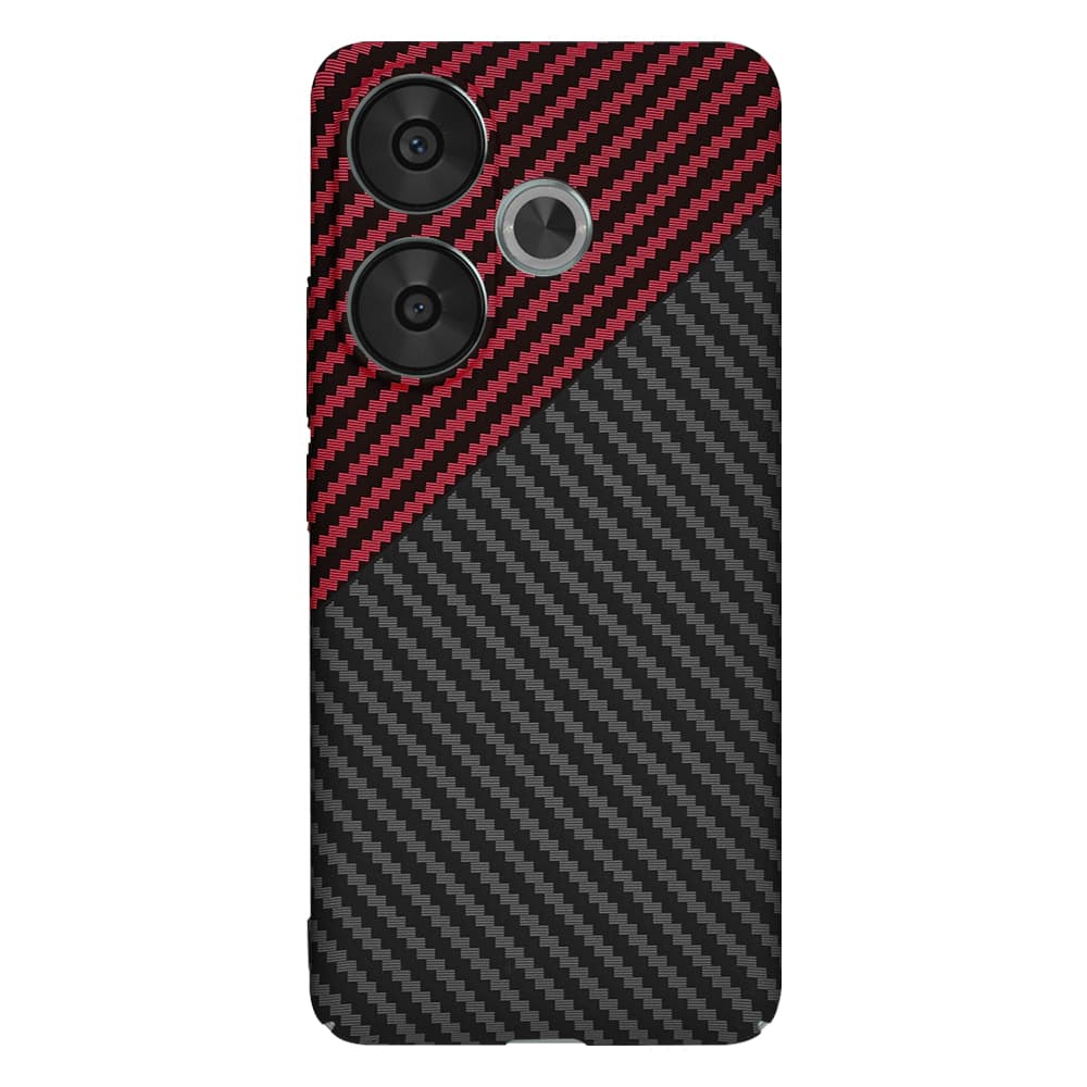 Techsuit Carbonite FiberShell Xiaomi Poco F6 Red Vortex - náhled 3