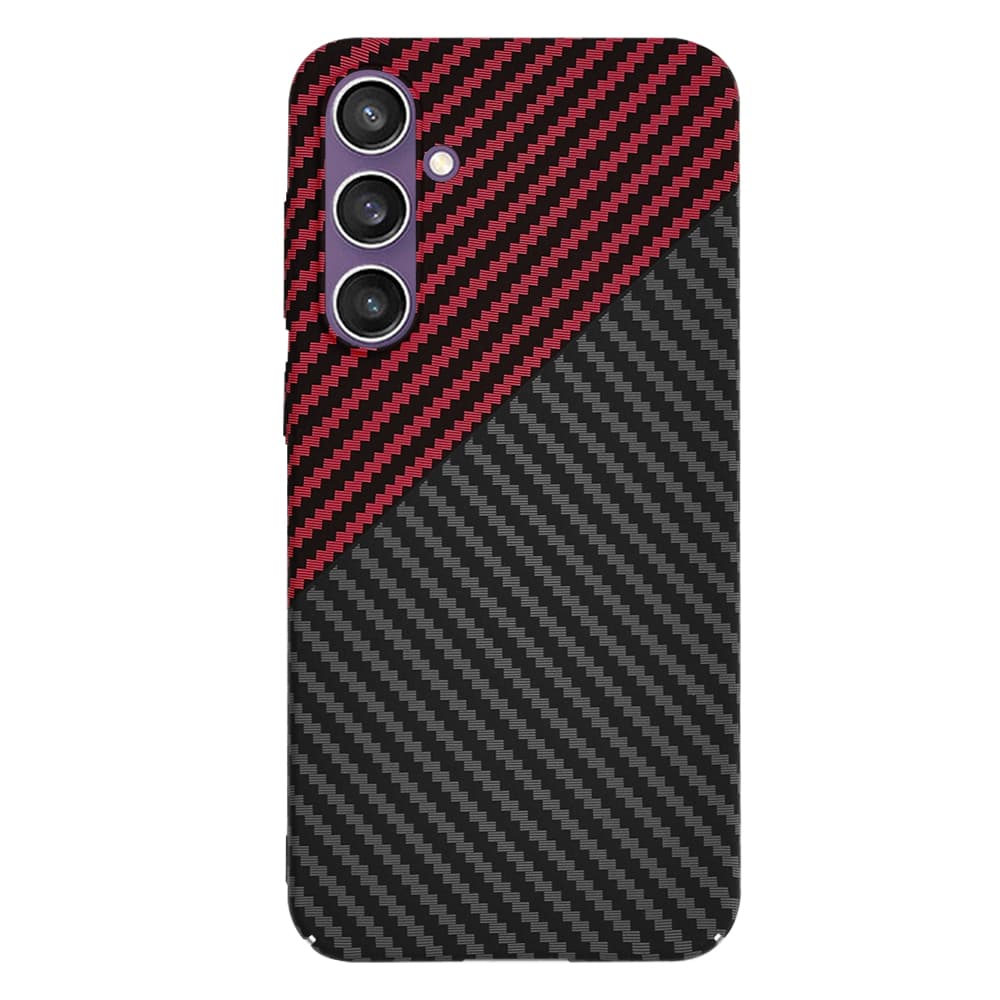Techsuit Carbonite FiberShell kryt Samsung S23 FE RedVortex - náhled 3