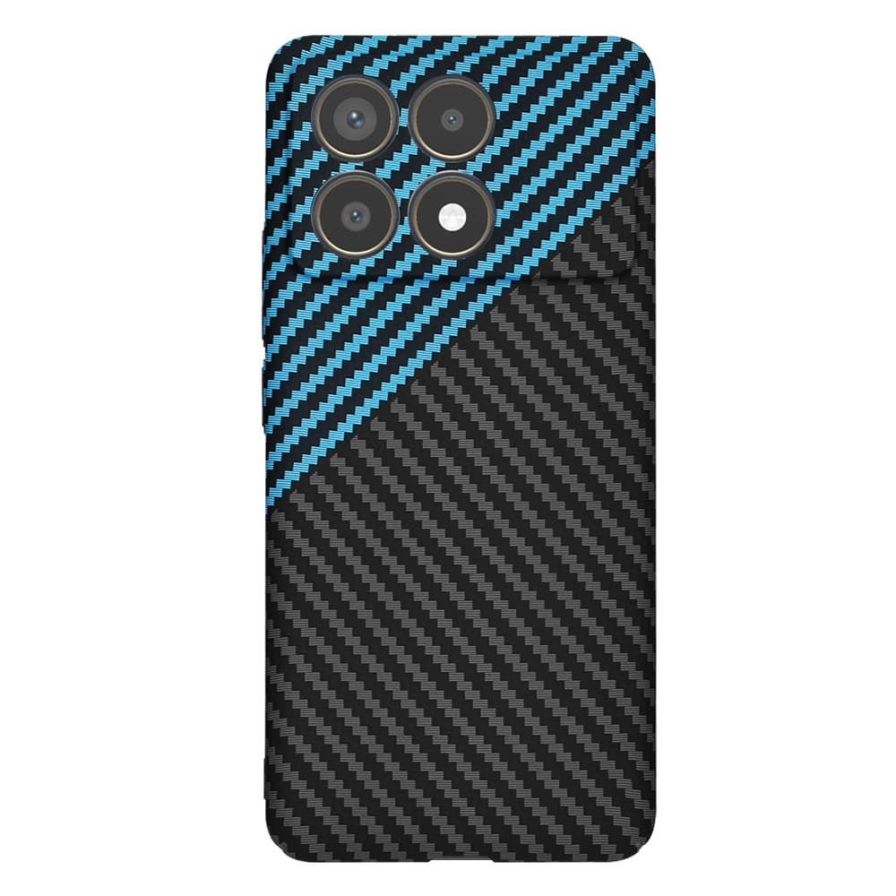 Techsuit Carbonite FiberShell Xiaomi Poco F6 Pro Blue Pulse - náhled 3