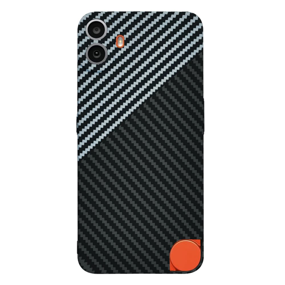 Telefon Nothing CMF Phone 1 Stealth šedá Techsuit Carbonite FiberShell - náhled 3
