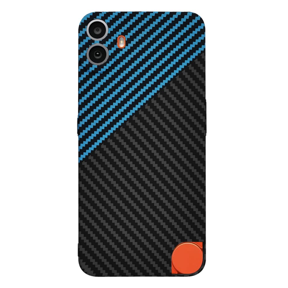 Telefon Nothing CMF Phone 1 modrý Pulse Techsuit Carbonite FiberShell - náhled 3
