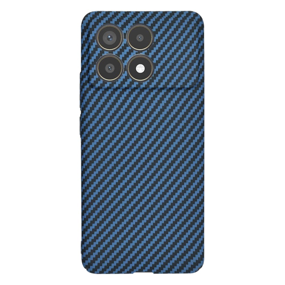 Techsuit Carbonite FiberShell Xiaomi Poco F6 Pro Cyan - náhled 3