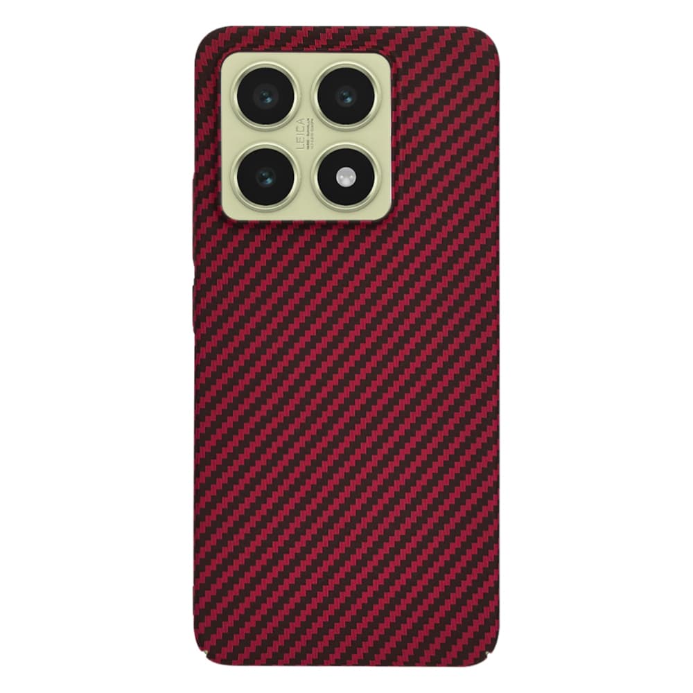 Techsuit Carbonite FiberShell pro Xiaomi 14T červená - náhled 3