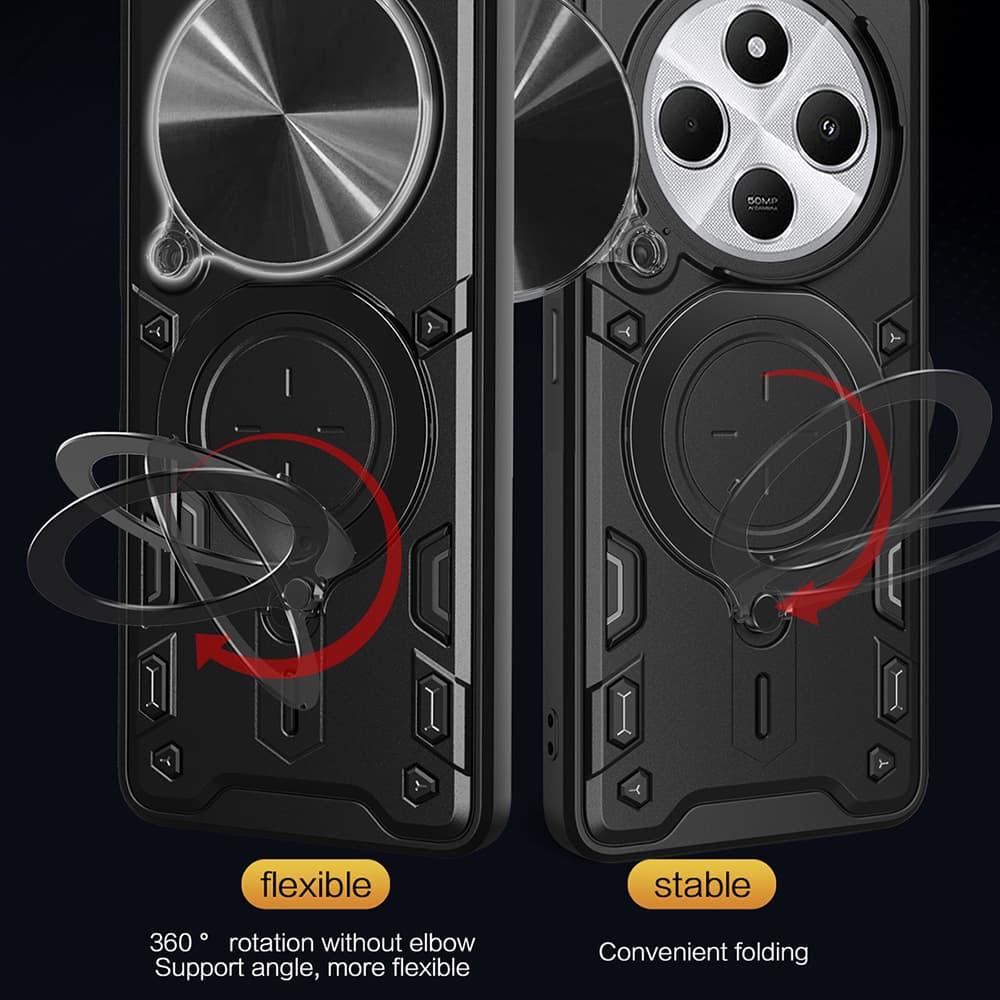 Ochranné pouzdro Techsuit CamGuard Pro pro Xiaomi Redmi 14C Poco C75 modré - náhled 3