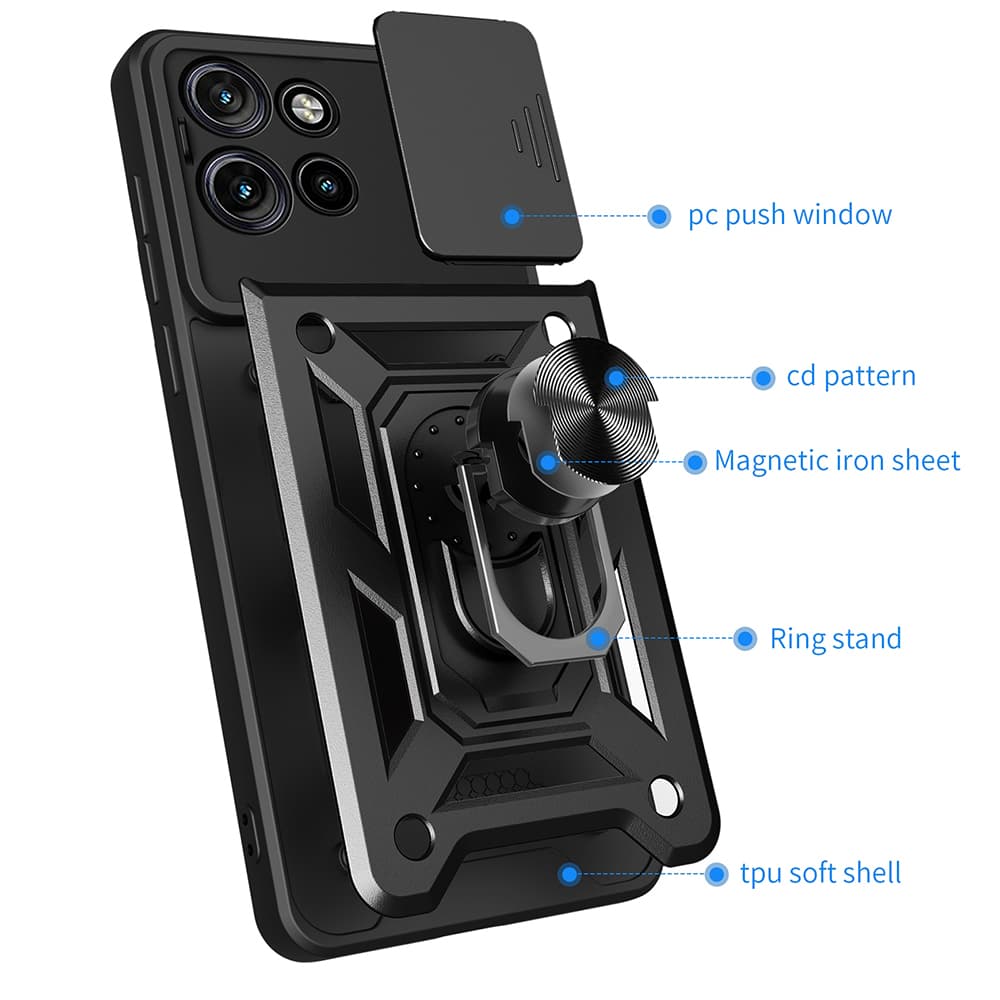 Techsuit CamShield Series pro Motorola Edge 50 Neo Edge 60 Neo ThinkPhone 25 černá - náhled 3
