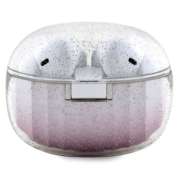 Guess - Bezdrátová sluchátka Glitter Pink Gradient s dokovací stanicí - náhled 3