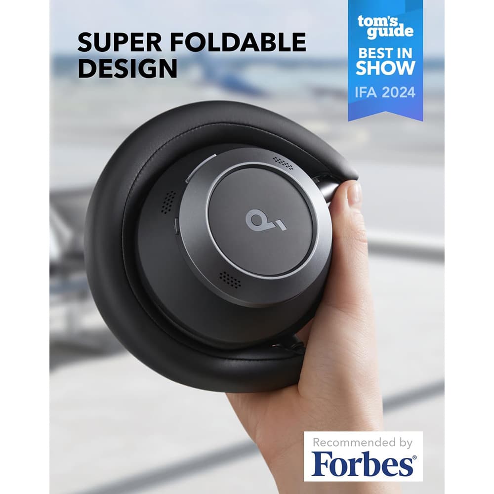 Anker bezdrátová sluchátka SoundCore Space One Pro černá - náhled 3