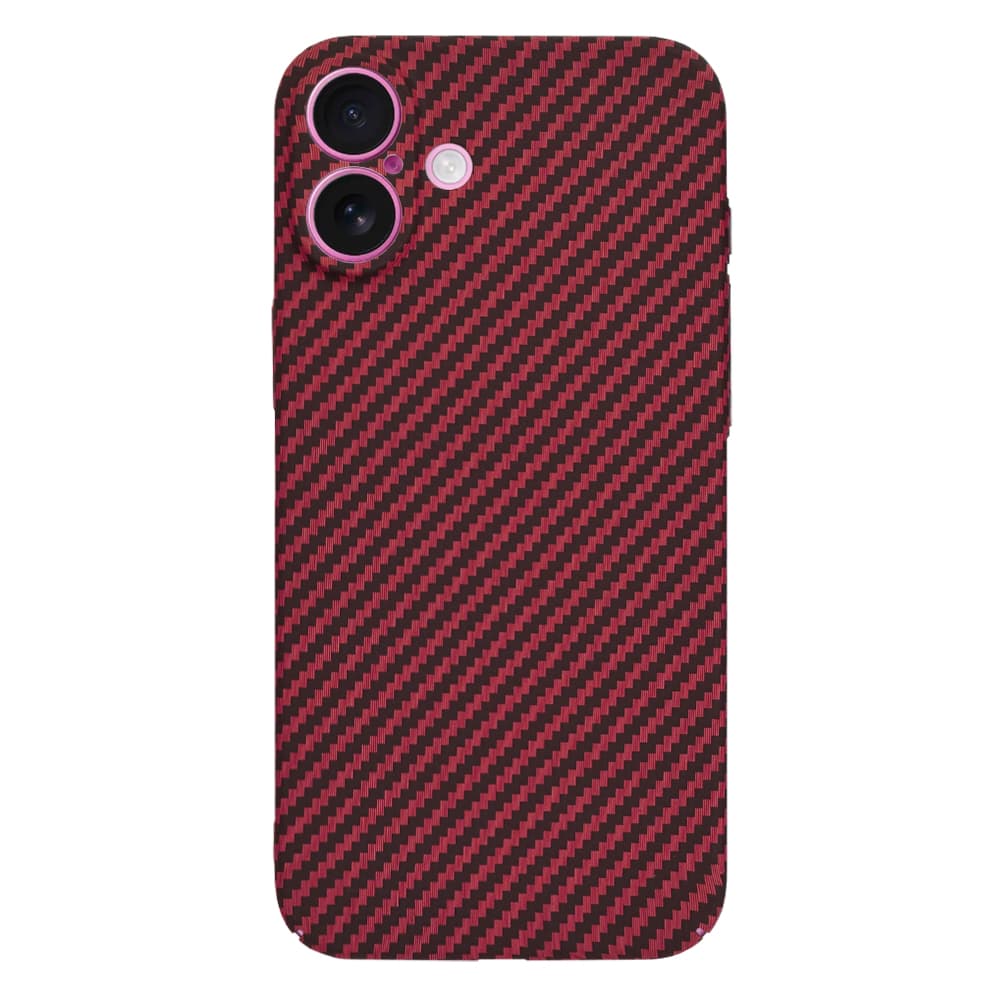 Techsuit Carbonite FiberShell iPhone 16 Plus červený - náhled 3