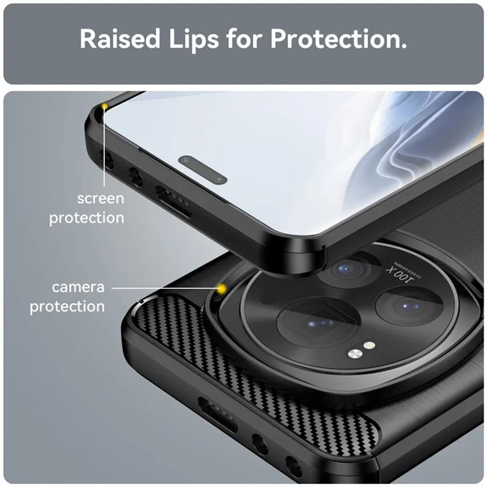 Techsuit Carbon Silicone pro Xiaomi 15 černý - náhled 3