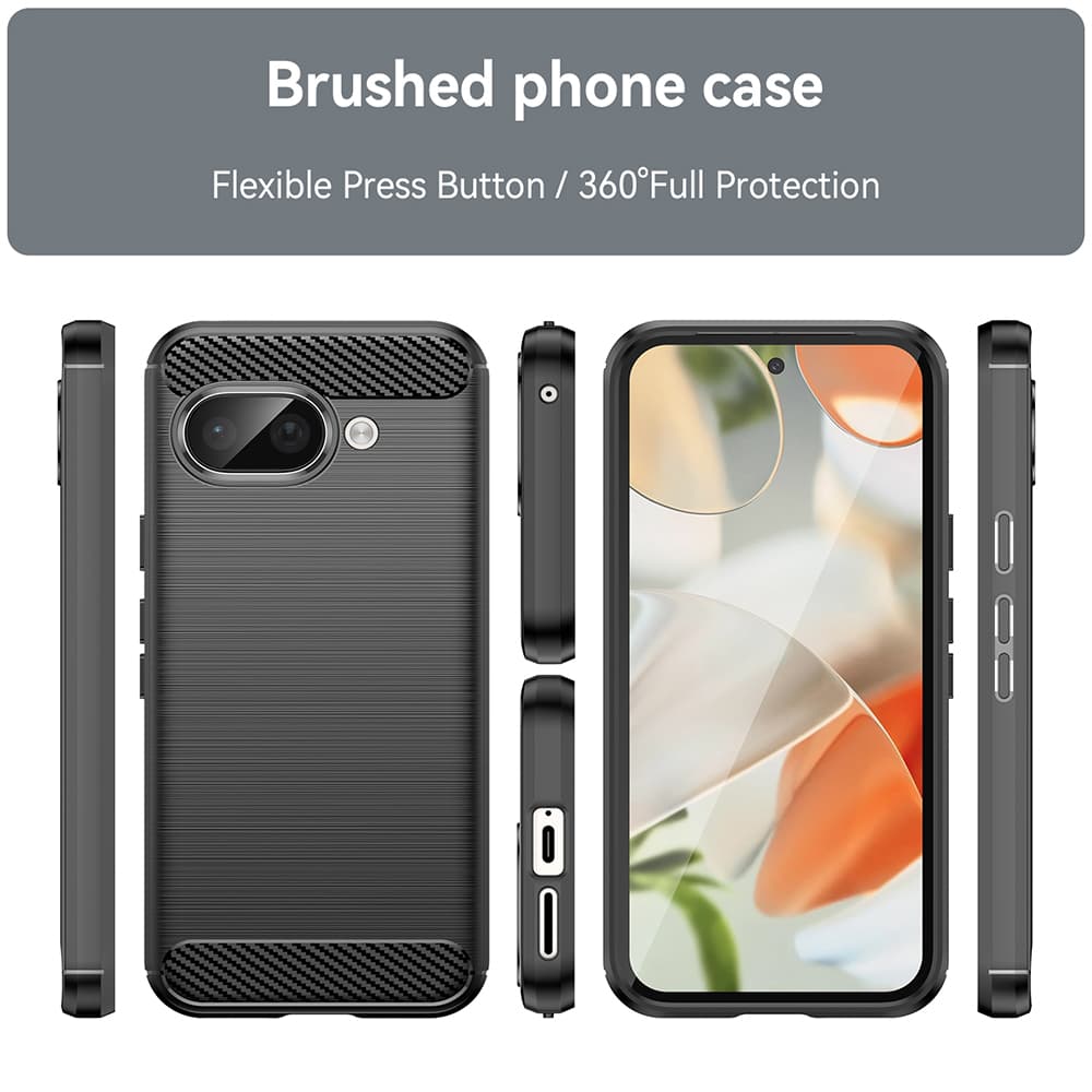 Techsuit Carbon Silicone pro Google Pixel 9a modrá - náhled 3