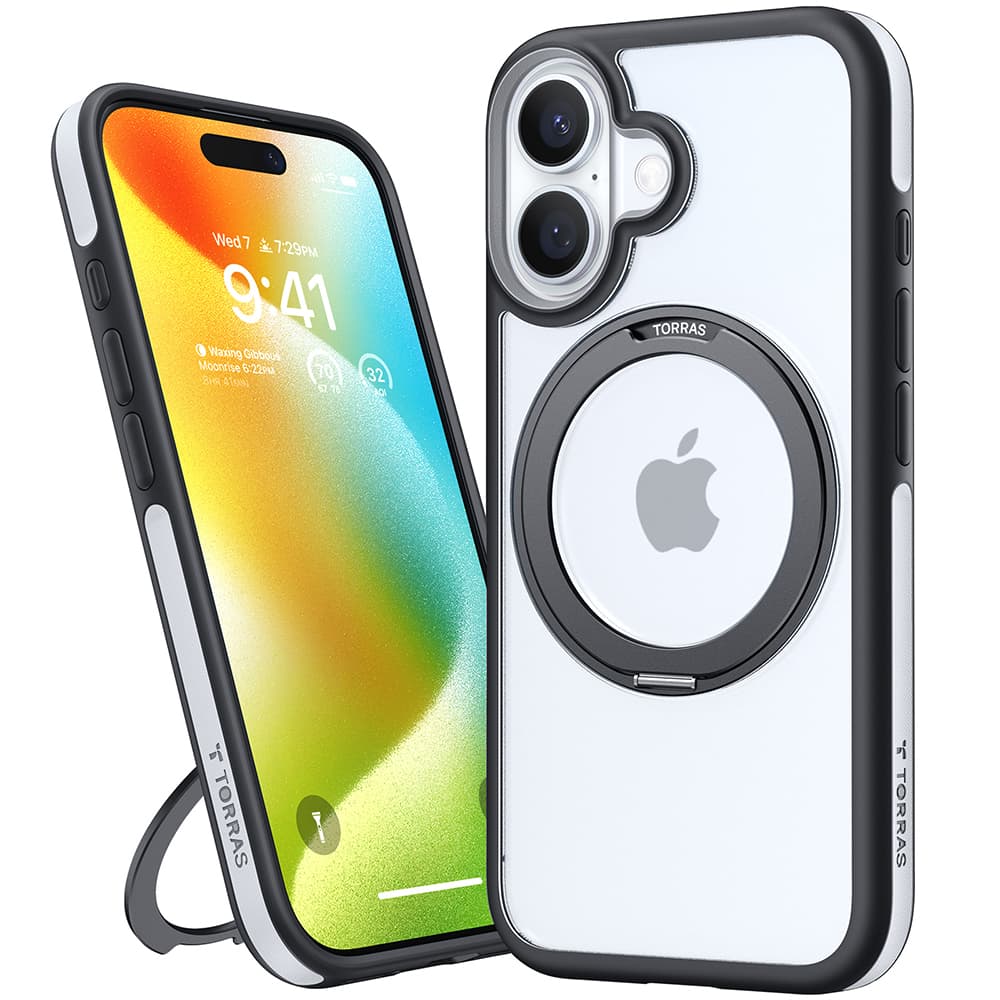 Torras Ostand R Fusion MagSafe Series iPhone 16 Plus černý - náhled 3
