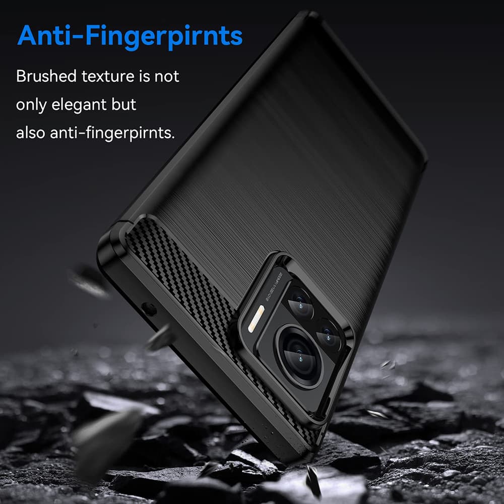 Techsuit Karbonový Silikon Motorola Edge 30 Ultra Černý - náhled 3