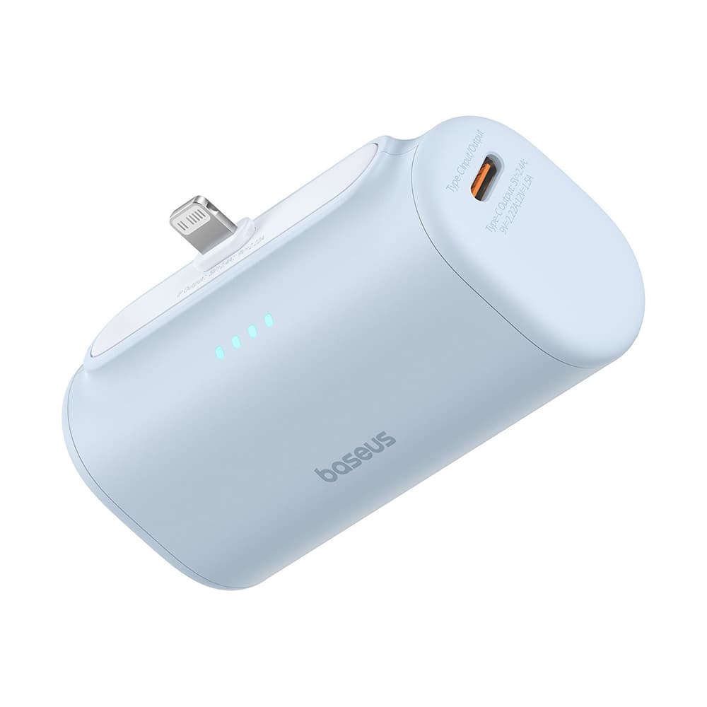Baseus Power Bank Lightning Kompaktní Design 20W 5000mAh s Kabelem Type-C Modrá - náhled 3