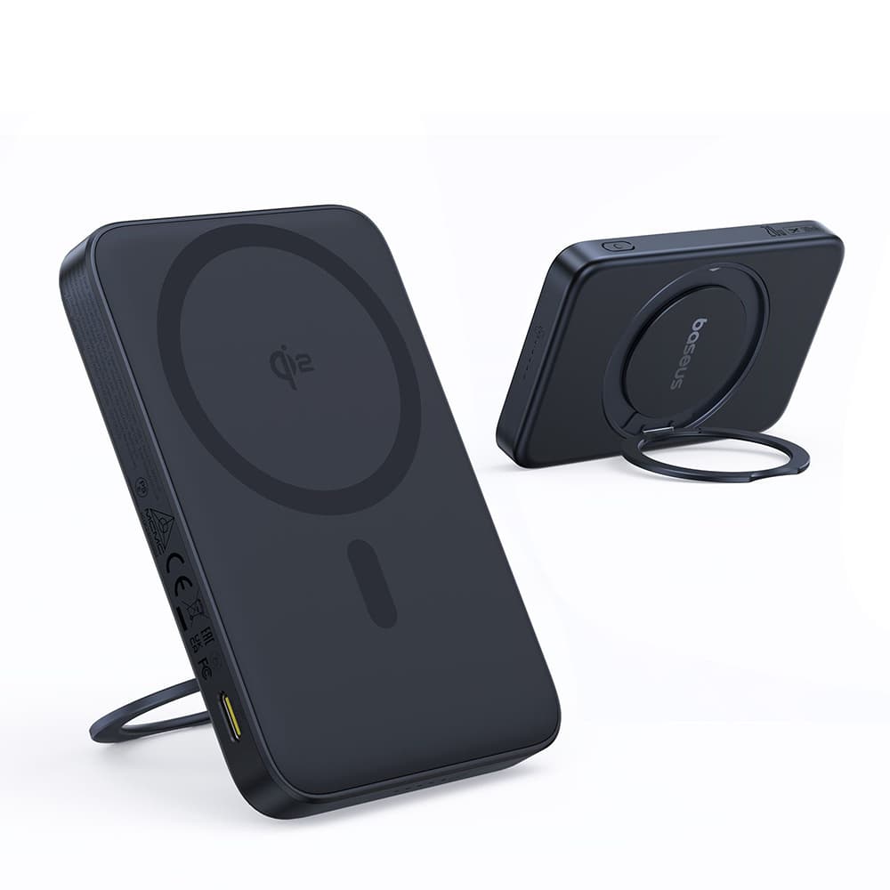 Baseus Power Bank PicoGo 5000mAh 20W s otočným stojánkem černá - náhled 3