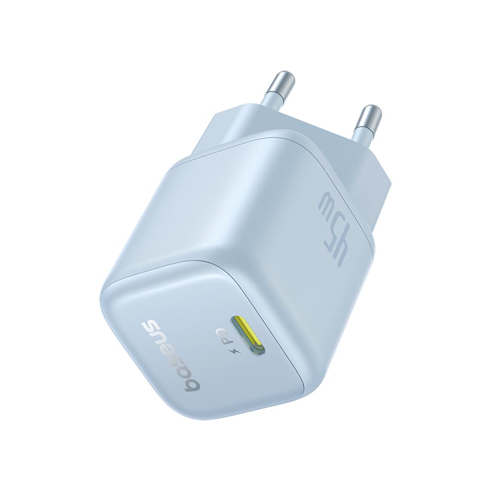 Nabíječka Baseus Wall Charger PicoGo 45W USB-C modrá Galaxy - náhled 3