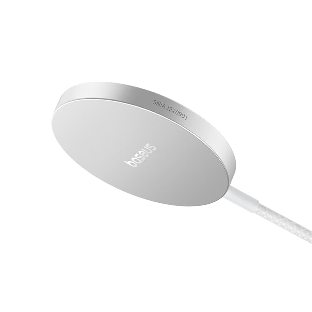 Baseus Magnetic Wireless Charger Simple Mini4 Air 15W mrazivě stříbrná - náhled 3