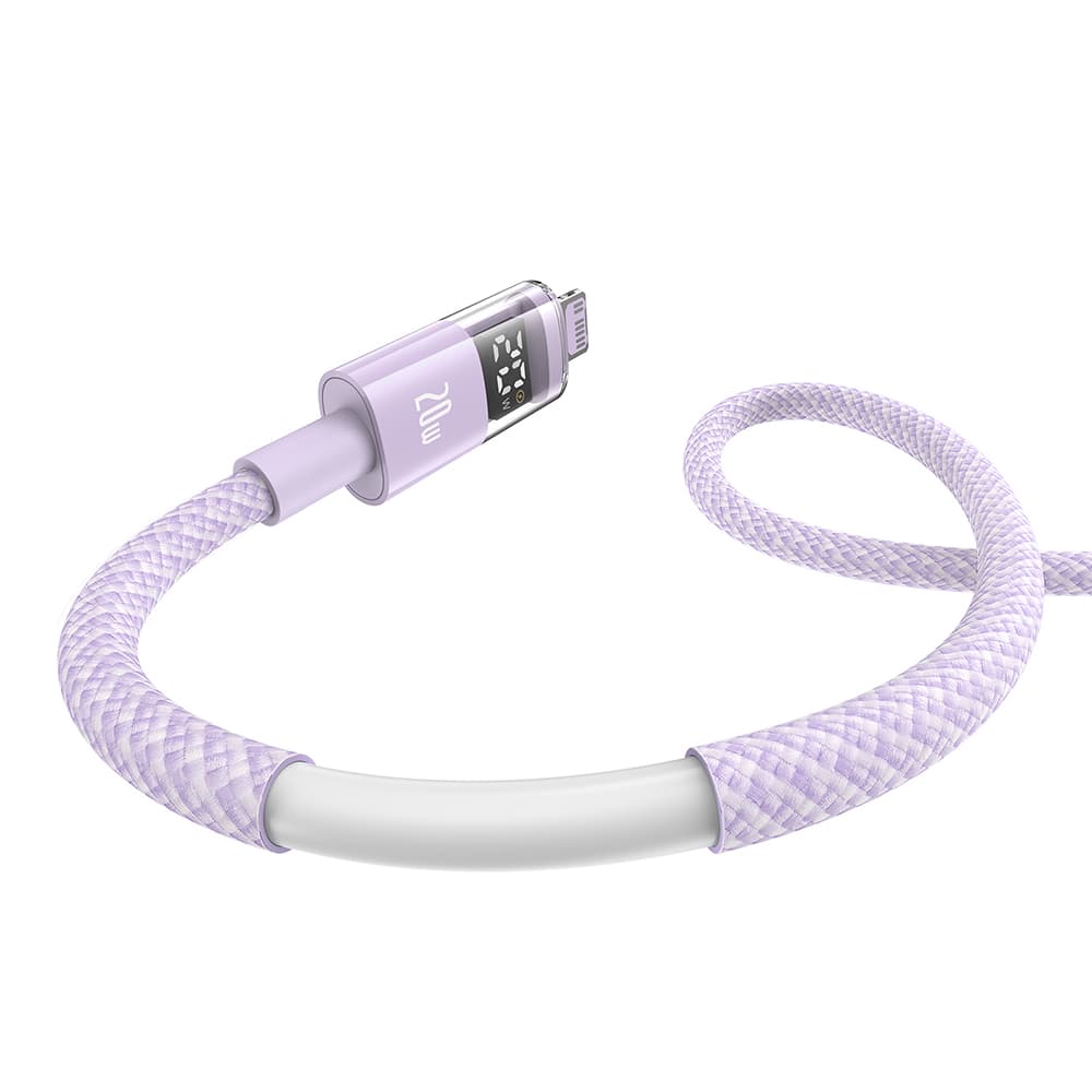 Baseus Data Cable Display 2 20W 2m Nebula fialová - náhled 3