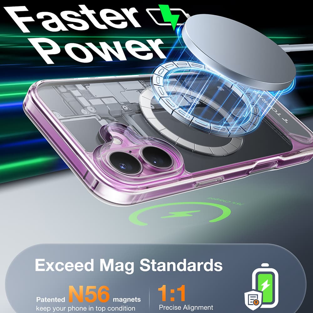 Torras Pstand MagSafe iPhone 16 průhledný - náhled 3