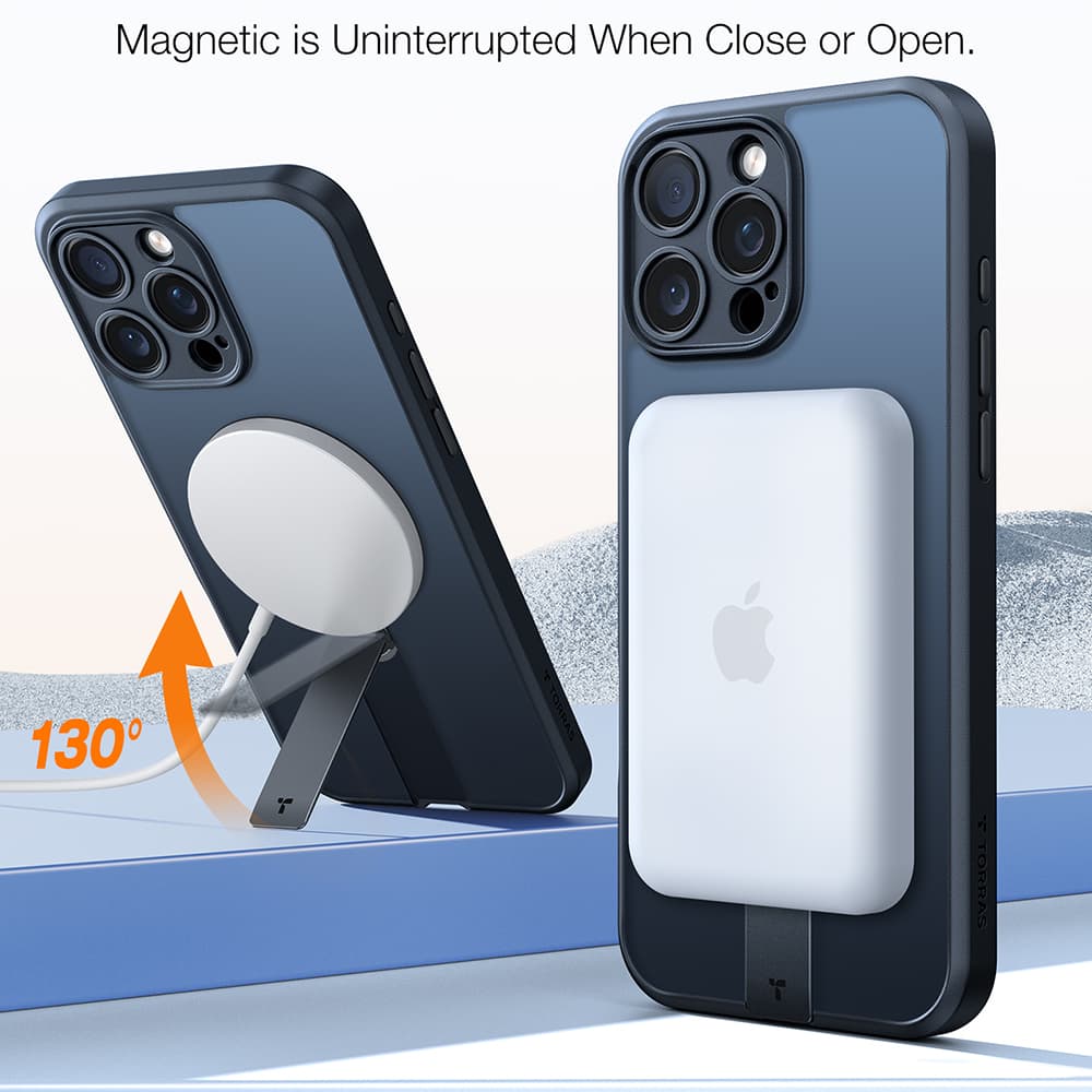 Torras Pstand Spin MagSafe pro iPhone 16 Pro černý - náhled 3