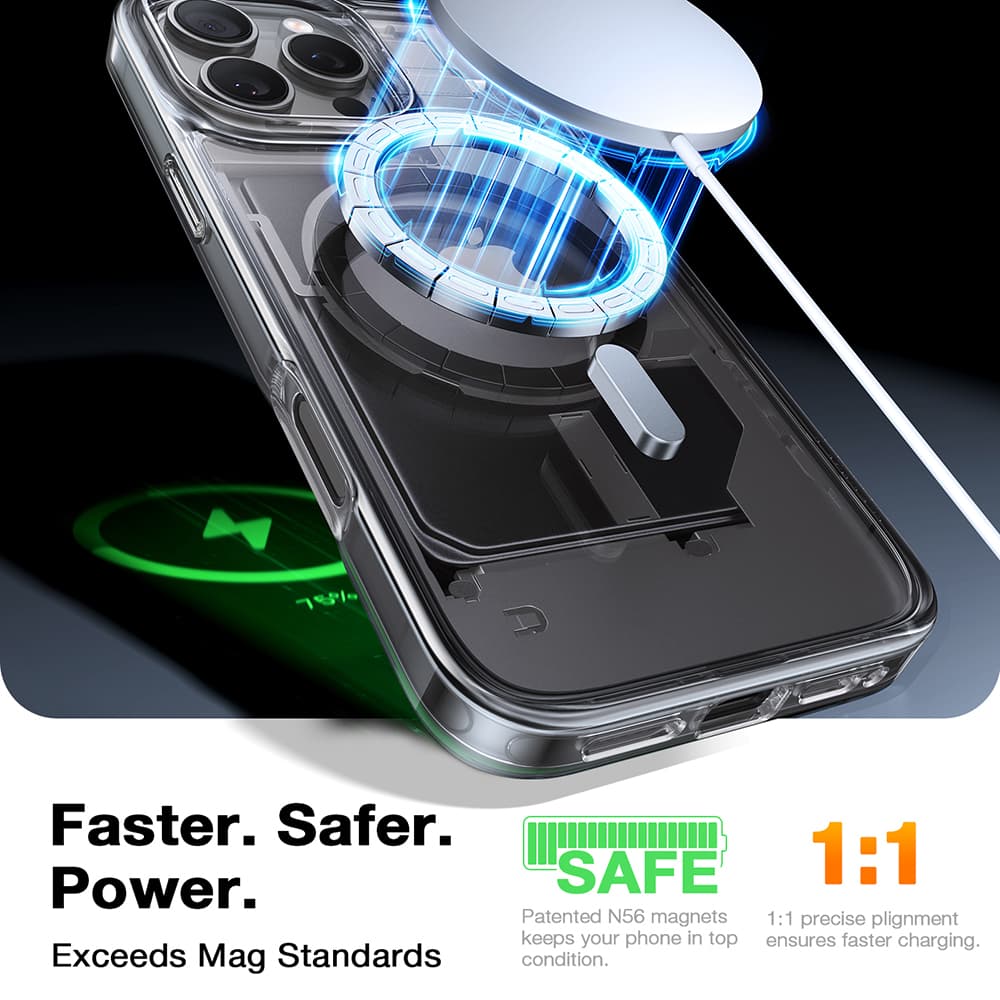 Torras Diamond MagSafe Series iPhone 16 Pro průhledný - náhled 3