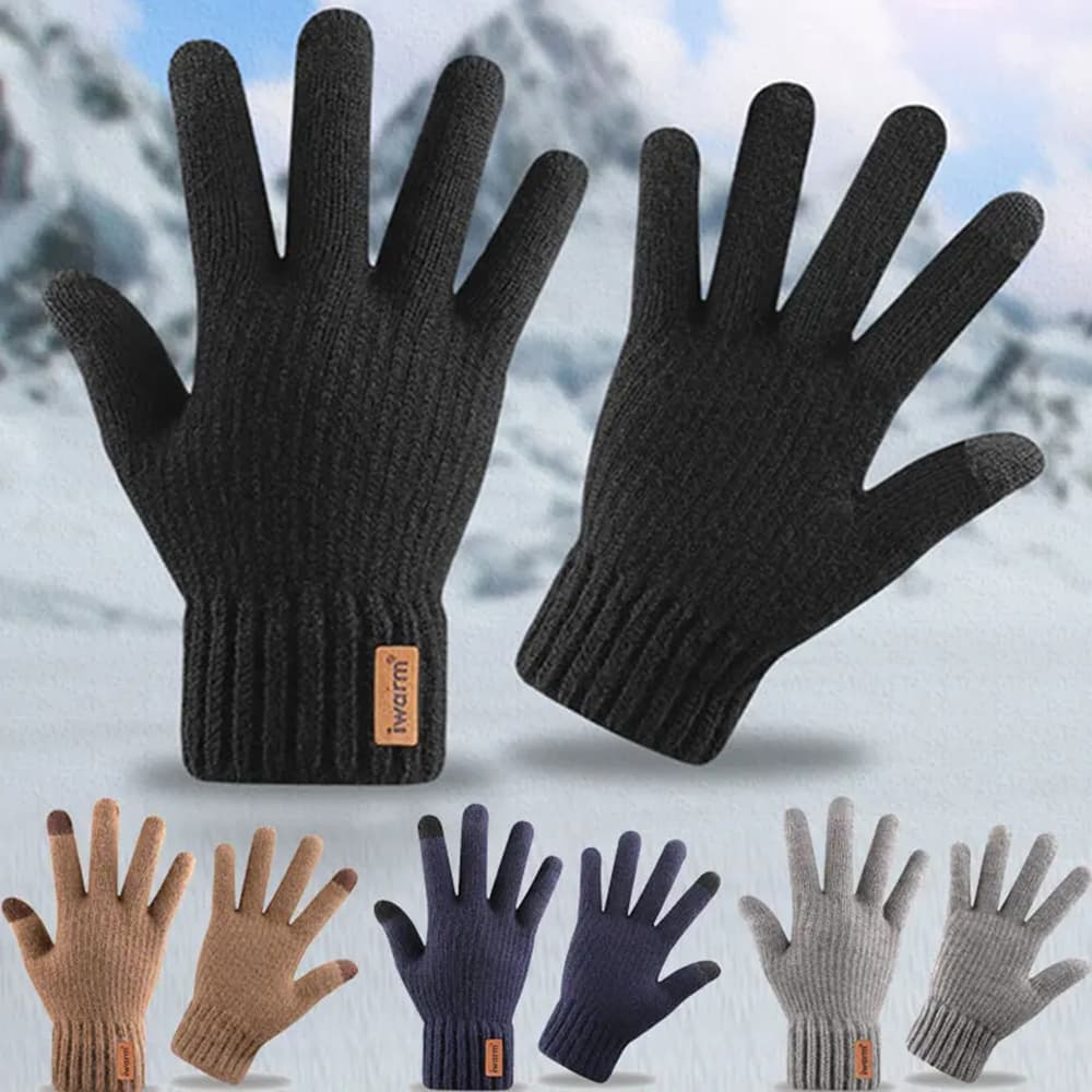 Iwarm rukavice ST0016 z alpaka vlny velikost 22cm kávové - náhled 3