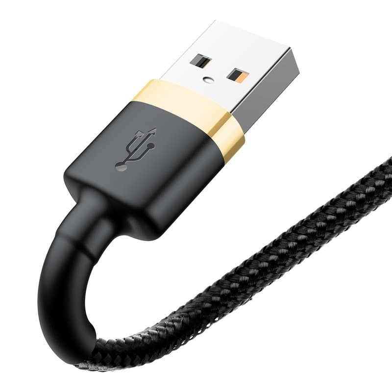 Baseus Kabel Cafule USB Lightning 1.5A 2m Zlato-černý - náhled 3