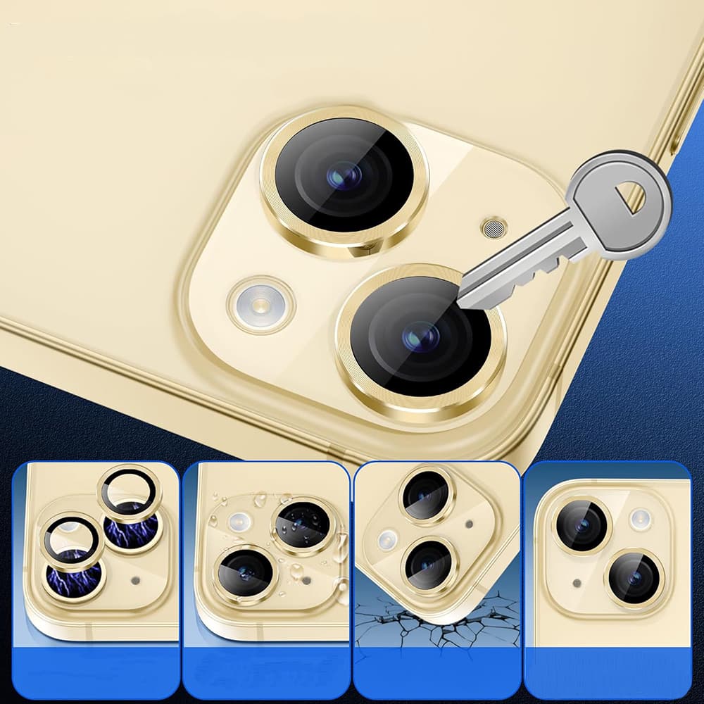 Ochranné sklo na fotoaparát Lito S+ iPhone 14 iPhone 14 Plus žlutá - náhled 3