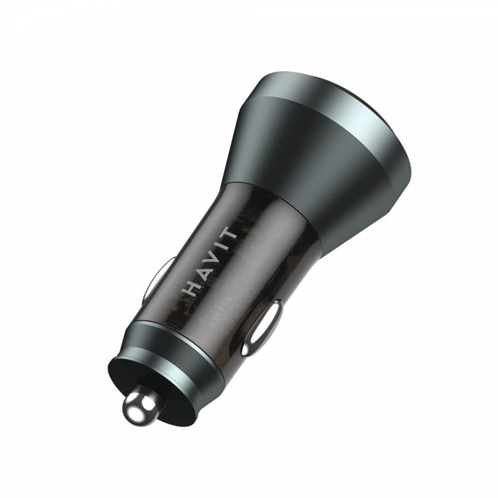 Havit Car Charger CC2017 Type-C USB 45W 3A Viditelný vnitřní design černá modrá - náhled 3