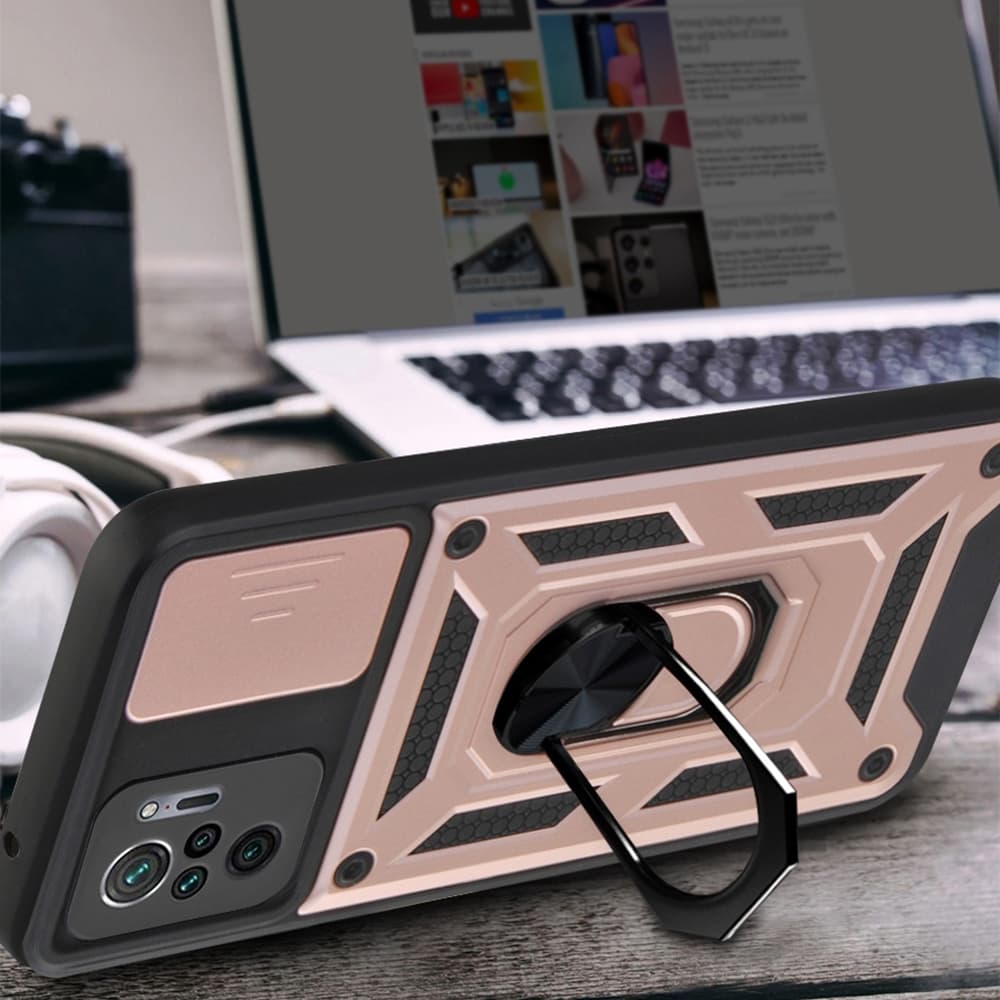 Techsuit CamShield Series pro Xiaomi Redmi Note 10 4G Note 10S Poco M5s černá - náhled 3