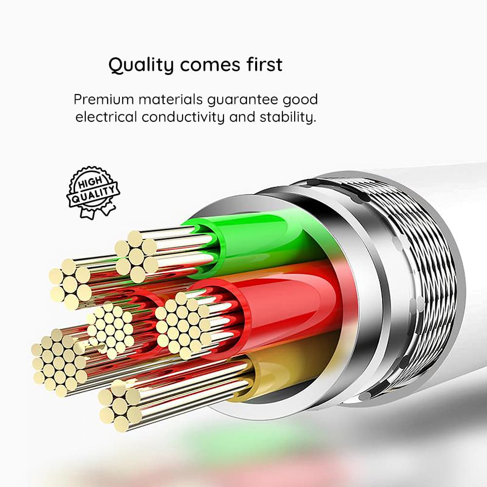 Lito Data Cable LD03T USB na Type-C Rychlé nabíjení 2.4A 1m Bílá - náhled 3