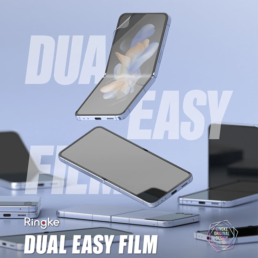 Ringke Dual Easy Full 2 kusy Samsung Galaxy Z Flip4 čirý - náhled 3