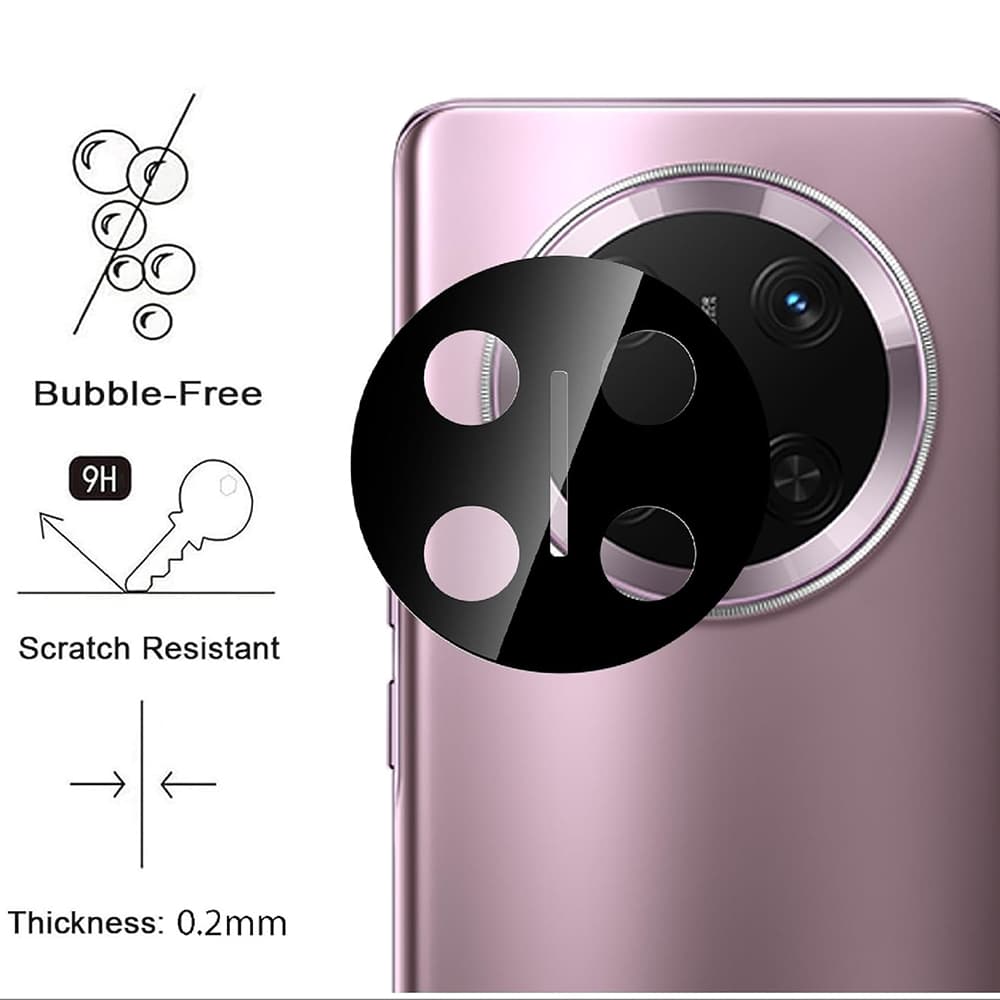 Techsuit - Sklo na fotoaparát - Honor Magic7 Lite / X9c - černá - náhled 3