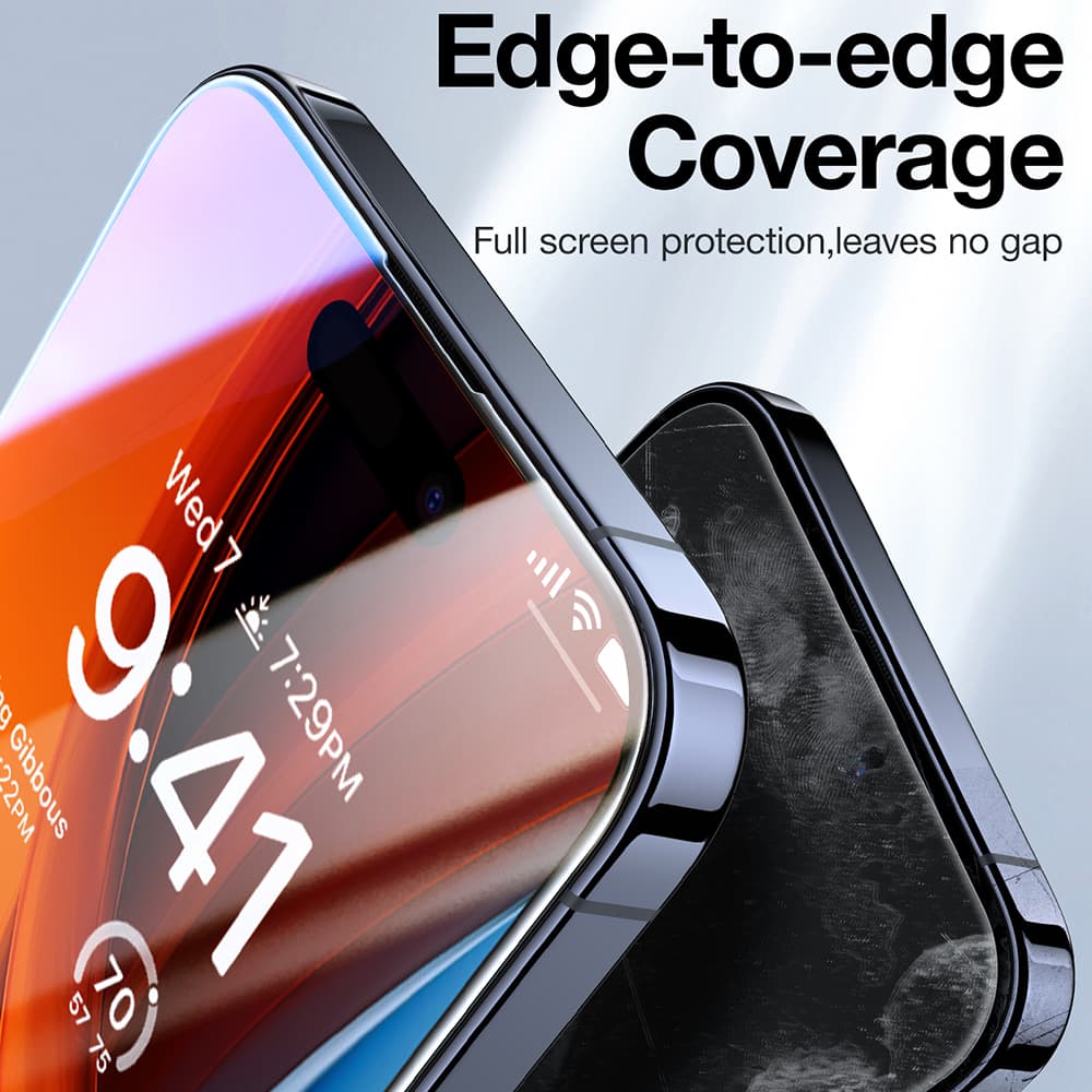 Torras GlassGo Epic Privacy iPhone 15 Pro Max černý - náhled 3