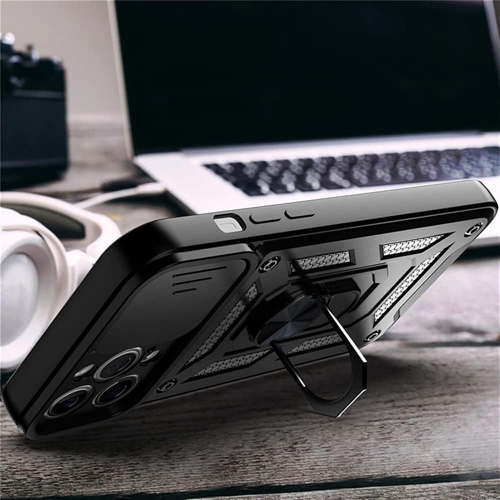 Techsuit CamShield Series pouzdro pro iPhone 12 mini černé - náhled 3