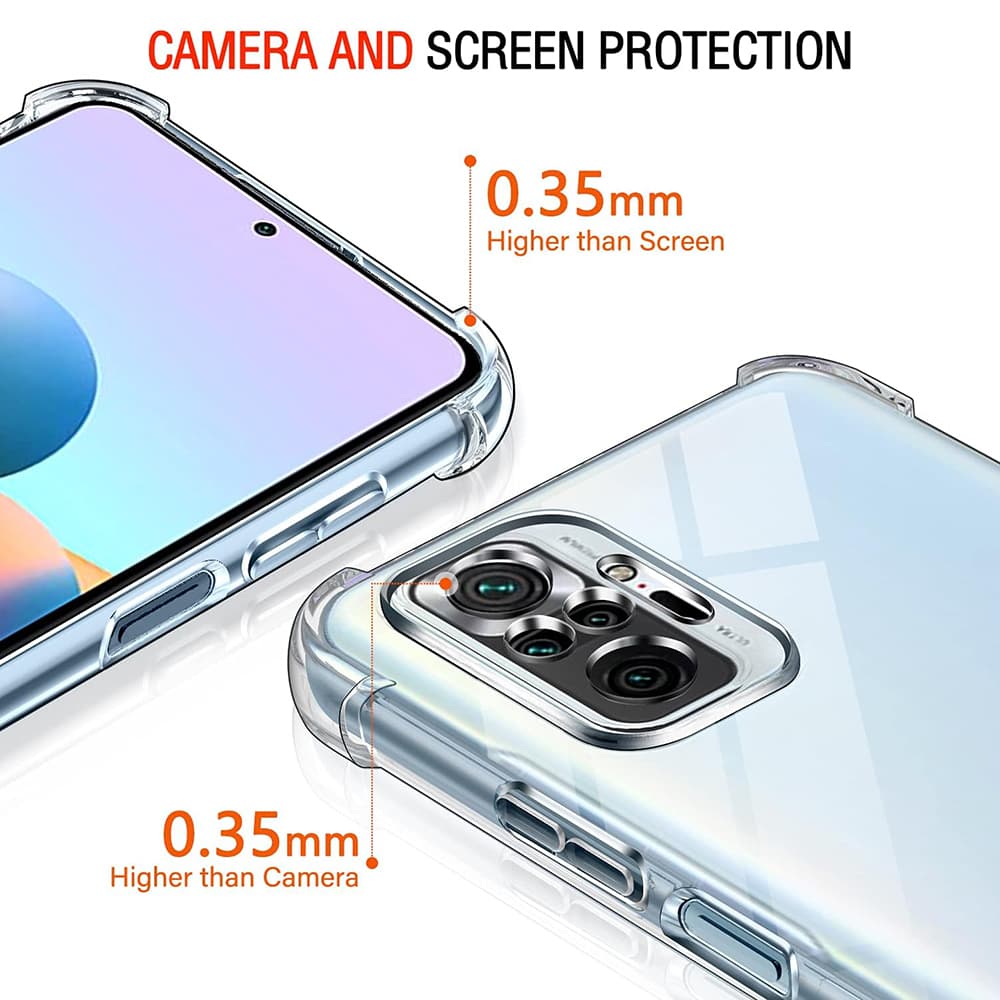 Techsuit Shockproof průhledný silikon pro Xiaomi Redmi Note 10 4G Note 10S Poco M5s průhledný - náhled 3