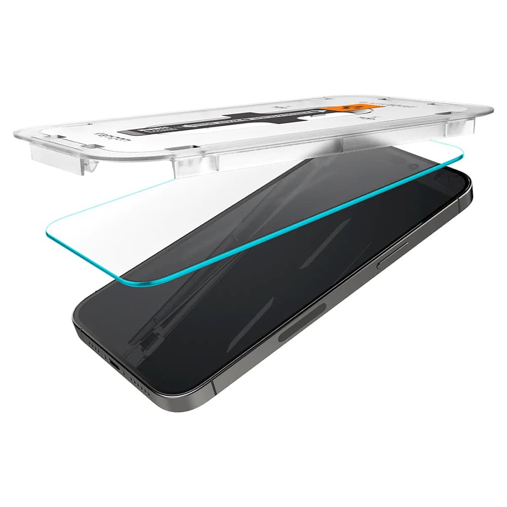 Spigen Glas.tR EZ-FIT 2 kusy iPhone 14 Pro Průhledné - náhled 3