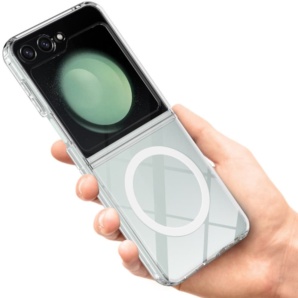 Techsuit MagSafe Pro pro Samsung Galaxy Z Flip6 Flip7 FE Průhledný - náhled 3