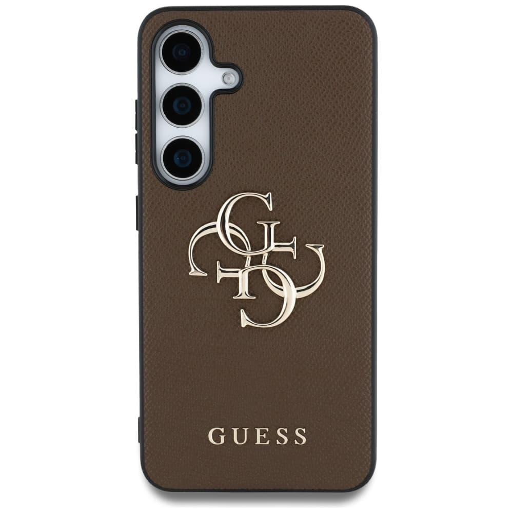 Guess Hardcase 4G Grained Big and Classic Logo pro Samsung Galaxy S25 hnědý - náhled 3