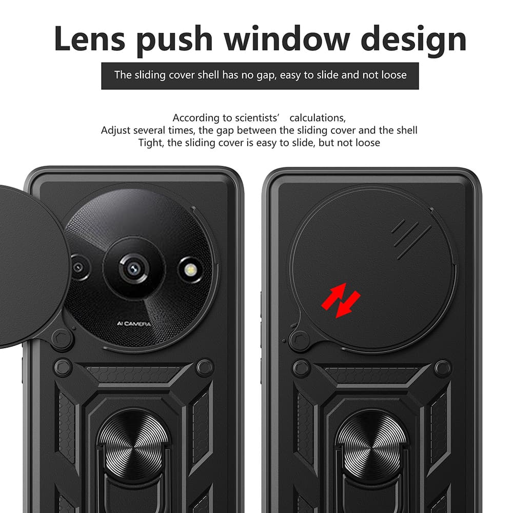 Techsuit řada CamShield Xiaomi Redmi A3 Redmi A3x černá - náhled 3