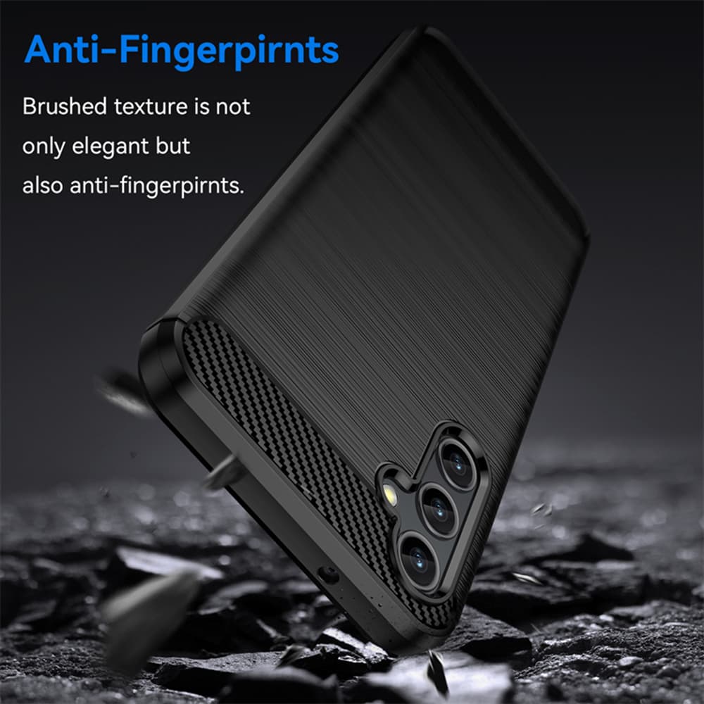 Techsuit Karbon Silikon Samsung Galaxy A14 4G A14 5G Černý - náhled 3