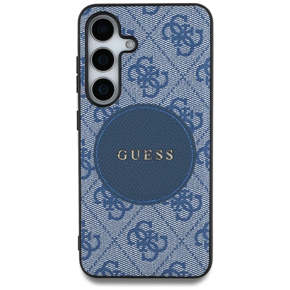 Guess 4G Circle Classic Logo MagSafe Samsung Galaxy S25 Plus modrá - náhled 3