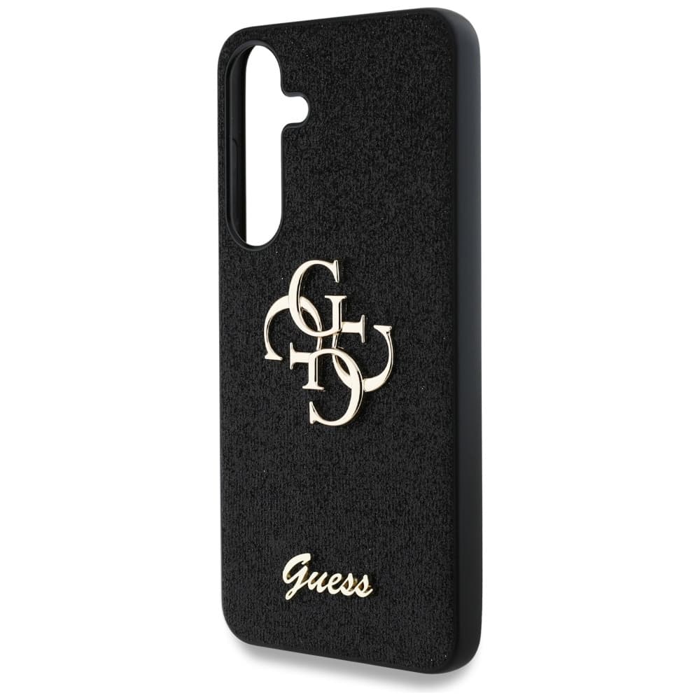 Guess Glitter Script Big 4G Logo GUHCS25SHG4SGK Samsung Galaxy S25 černá - náhled 3
